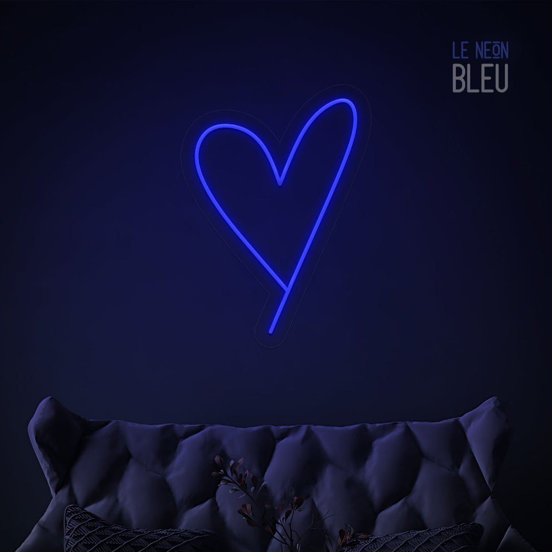 Néon LED Cœur Minimaliste – Déco Murale Élégante & Lumineuse