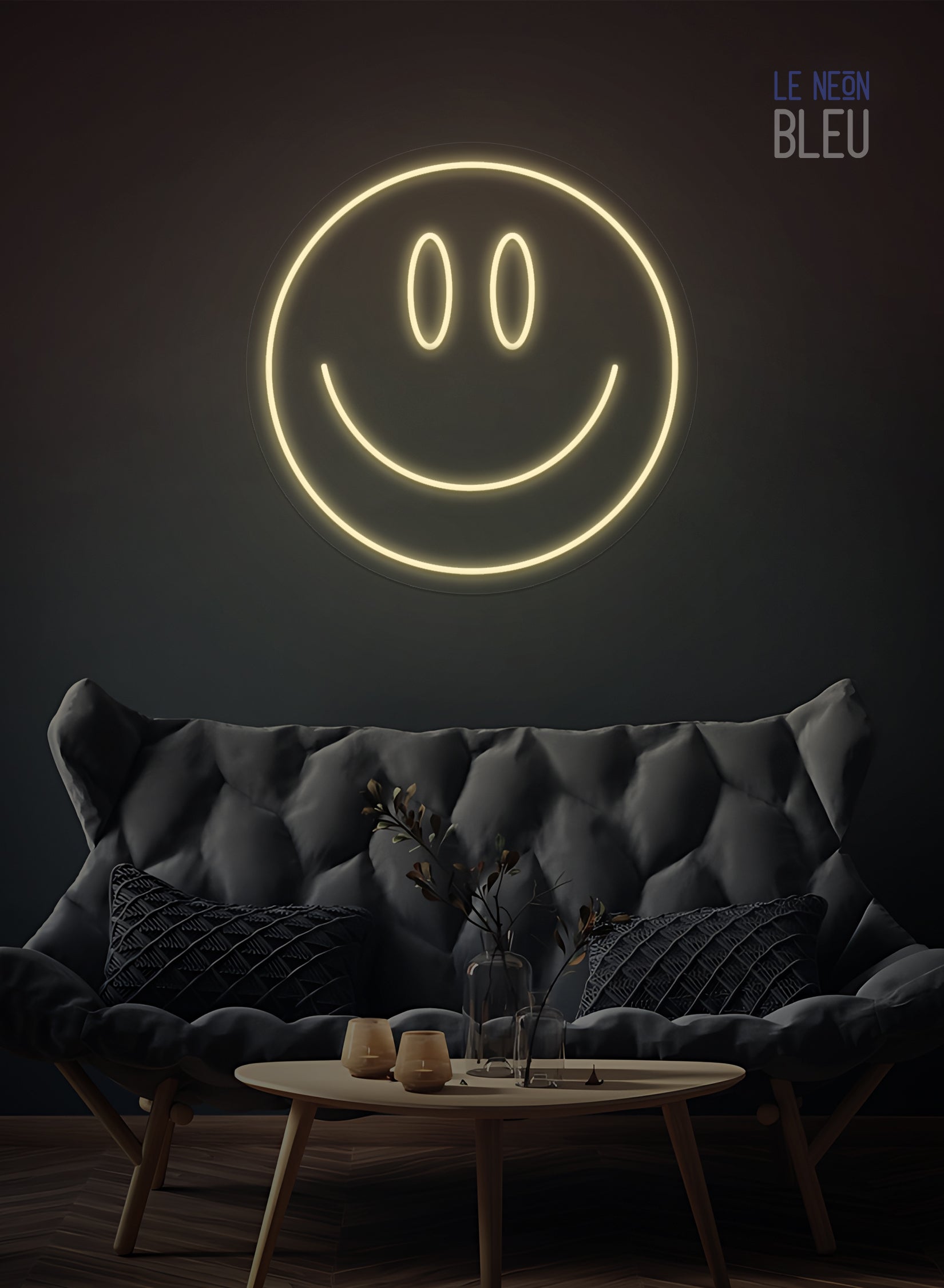 Néon LED Smiley – Déco Positive et Lumineuse