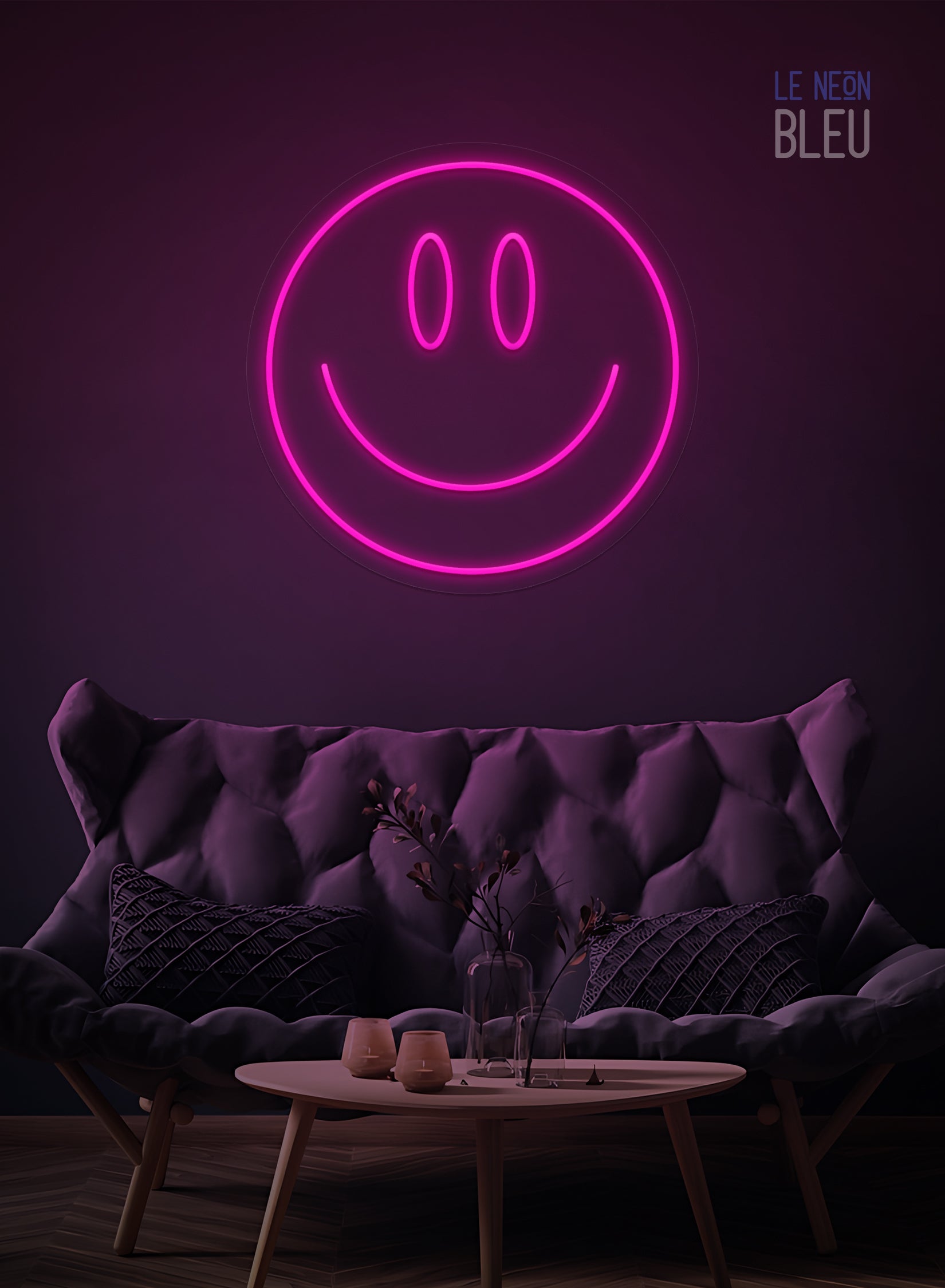 Néon LED Smiley – Déco Positive et Lumineuse
