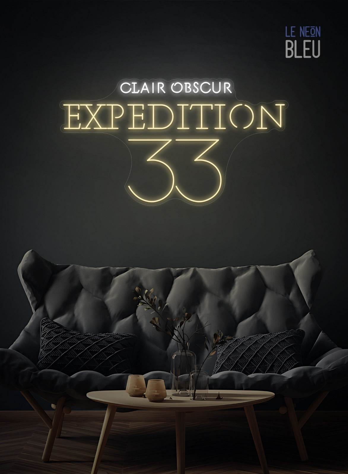 Néon LED "Clair Obscur: Expedition 33" – Pour une déco inspirée du jeu