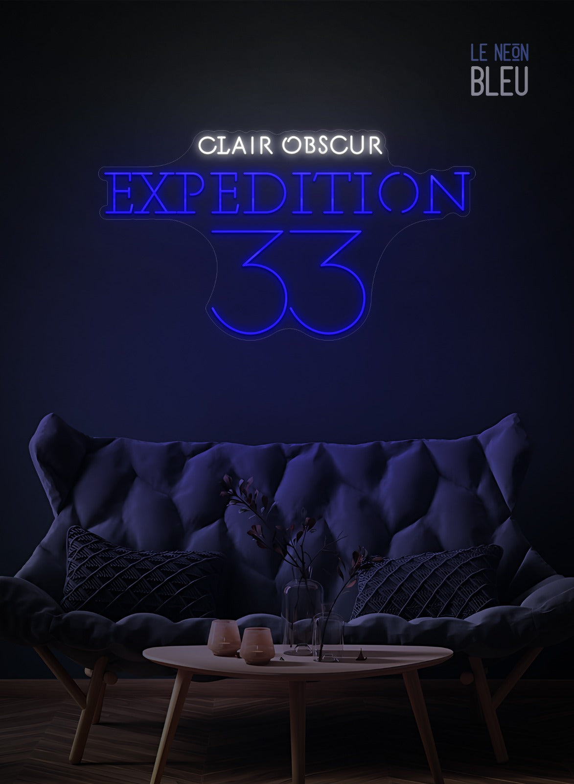 Néon LED "Clair Obscur: Expedition 33" – Pour une déco inspirée du jeu