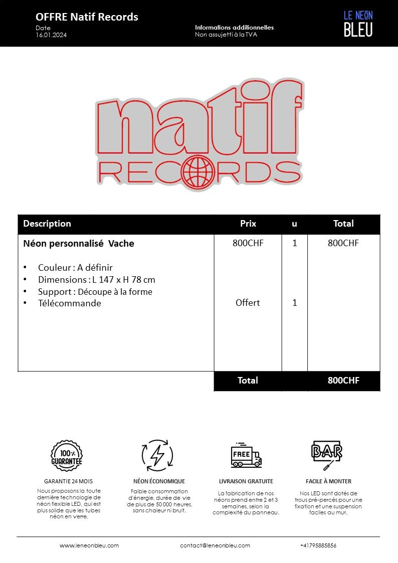 Offre Natif Records