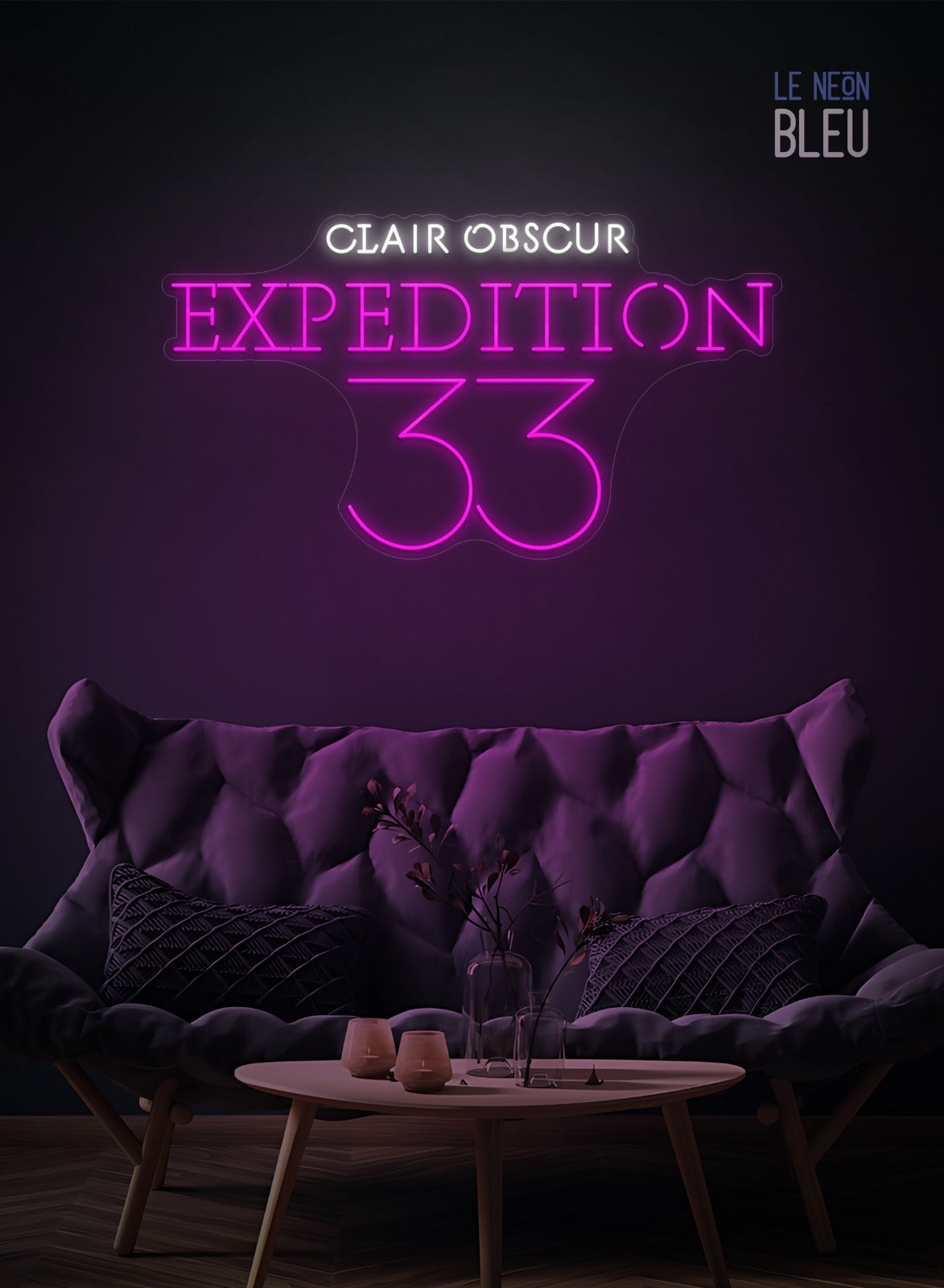 Néon LED "Clair Obscur: Expedition 33" – Pour une déco inspirée du jeu