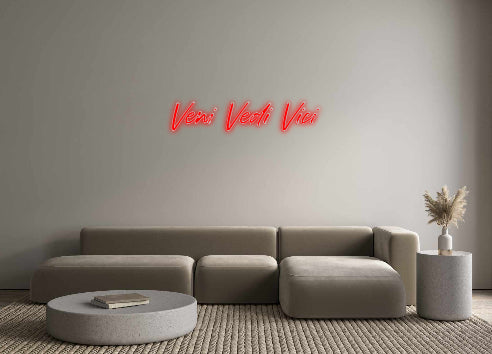 Custom Neon: Veni Vedi Vici
