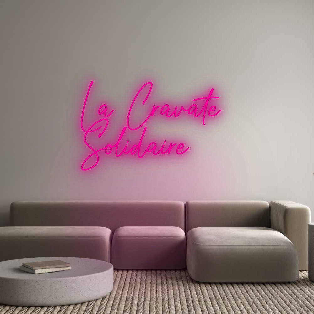 Custom Neon: La Cravate
...