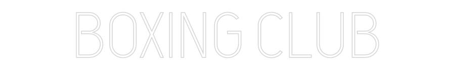 Custom Neon: BOXING CLUB