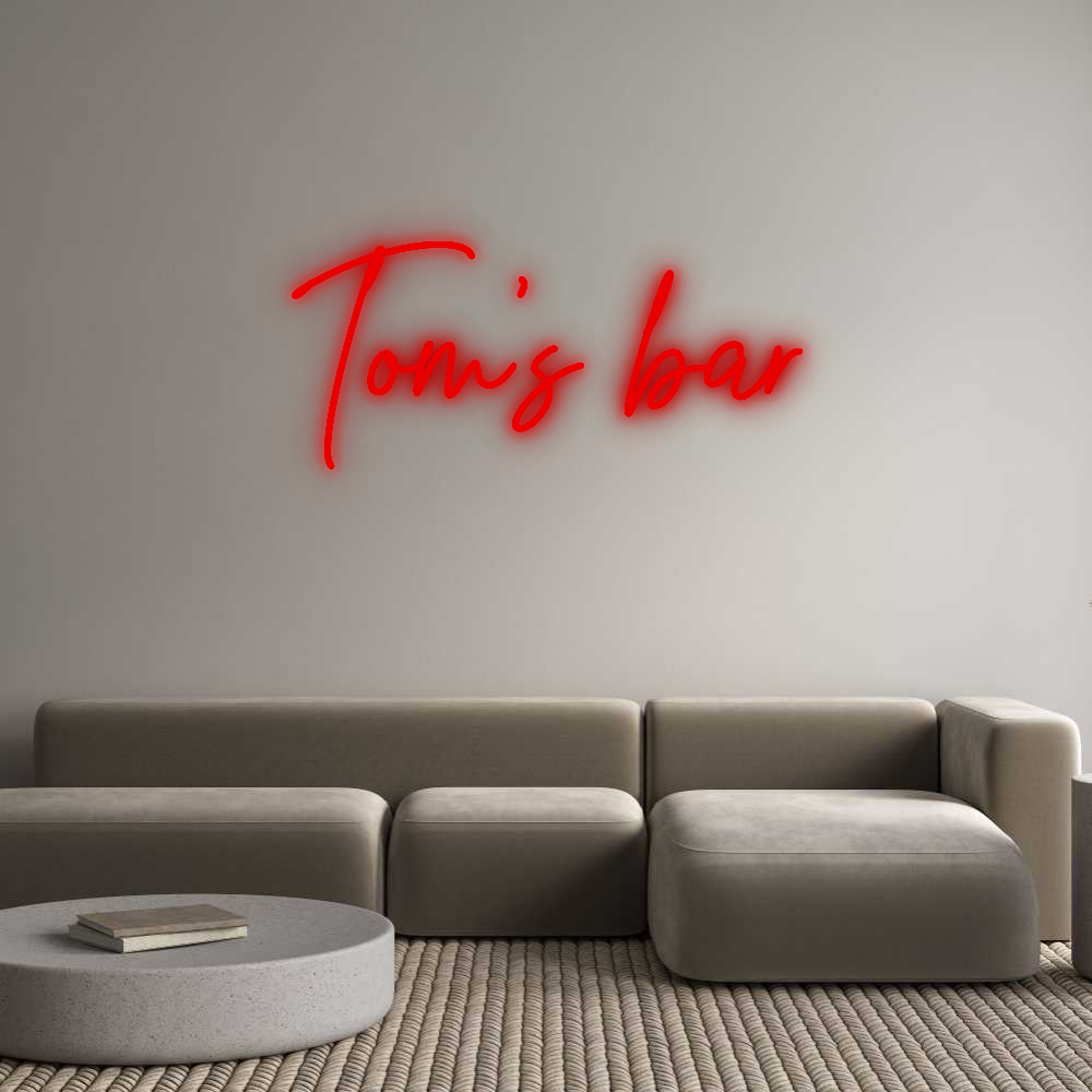 Custom Neon: Tom's bar