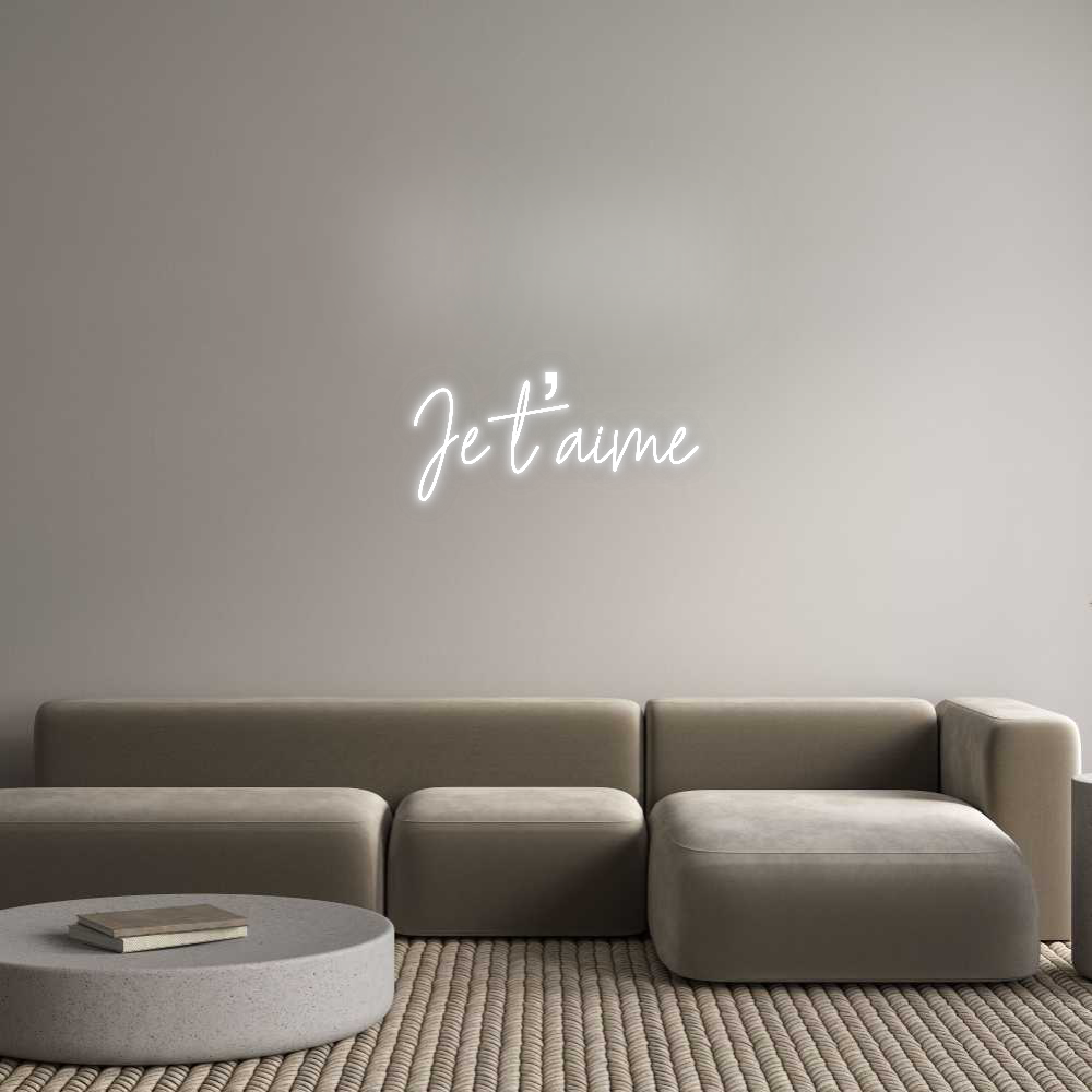 Custom Neon: Je t’aime