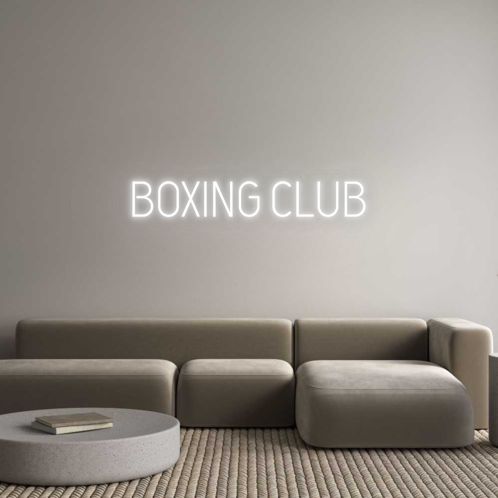 Custom Neon: BOXING CLUB