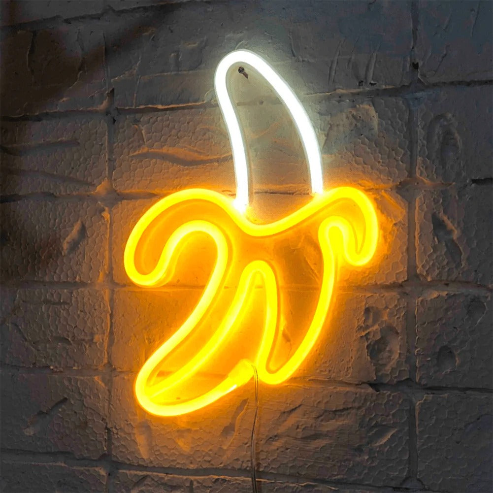 Banane - Néon Mural