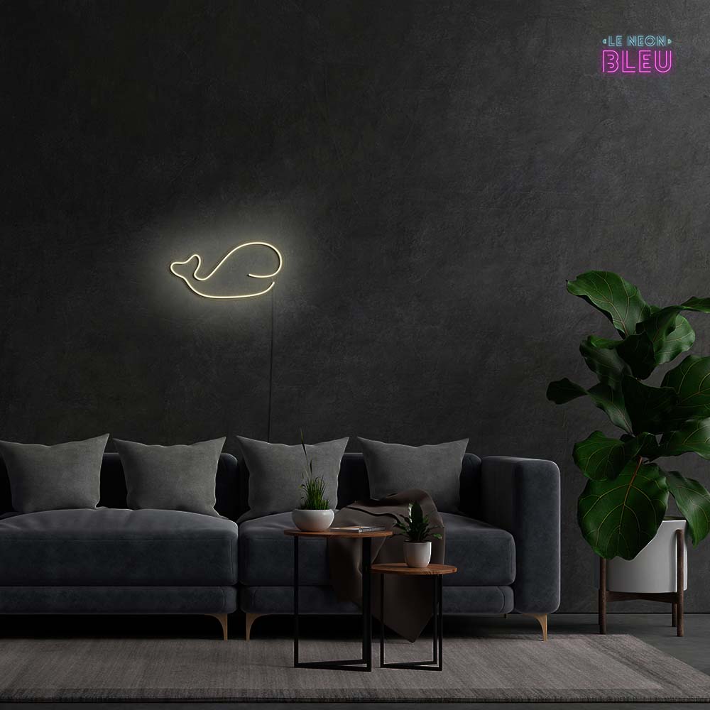 Baleine - Néon Mural