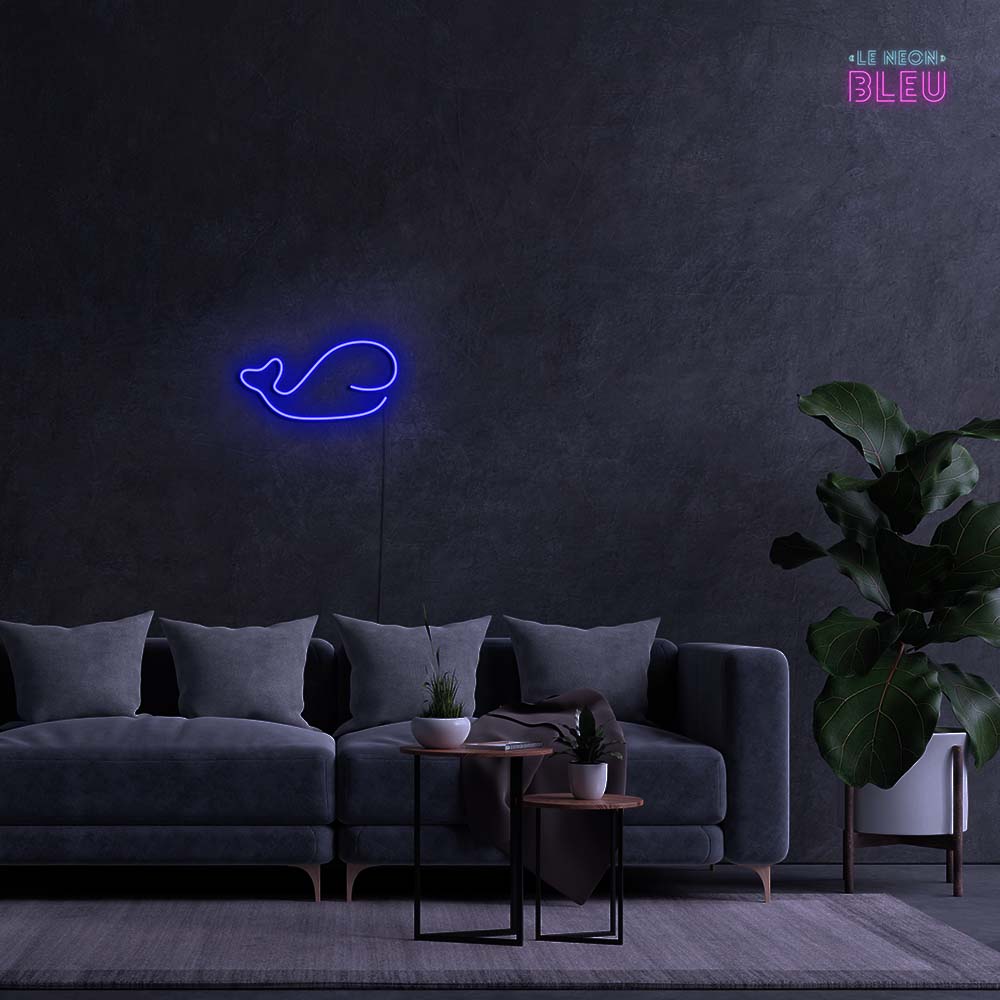 Baleine - Néon Mural
