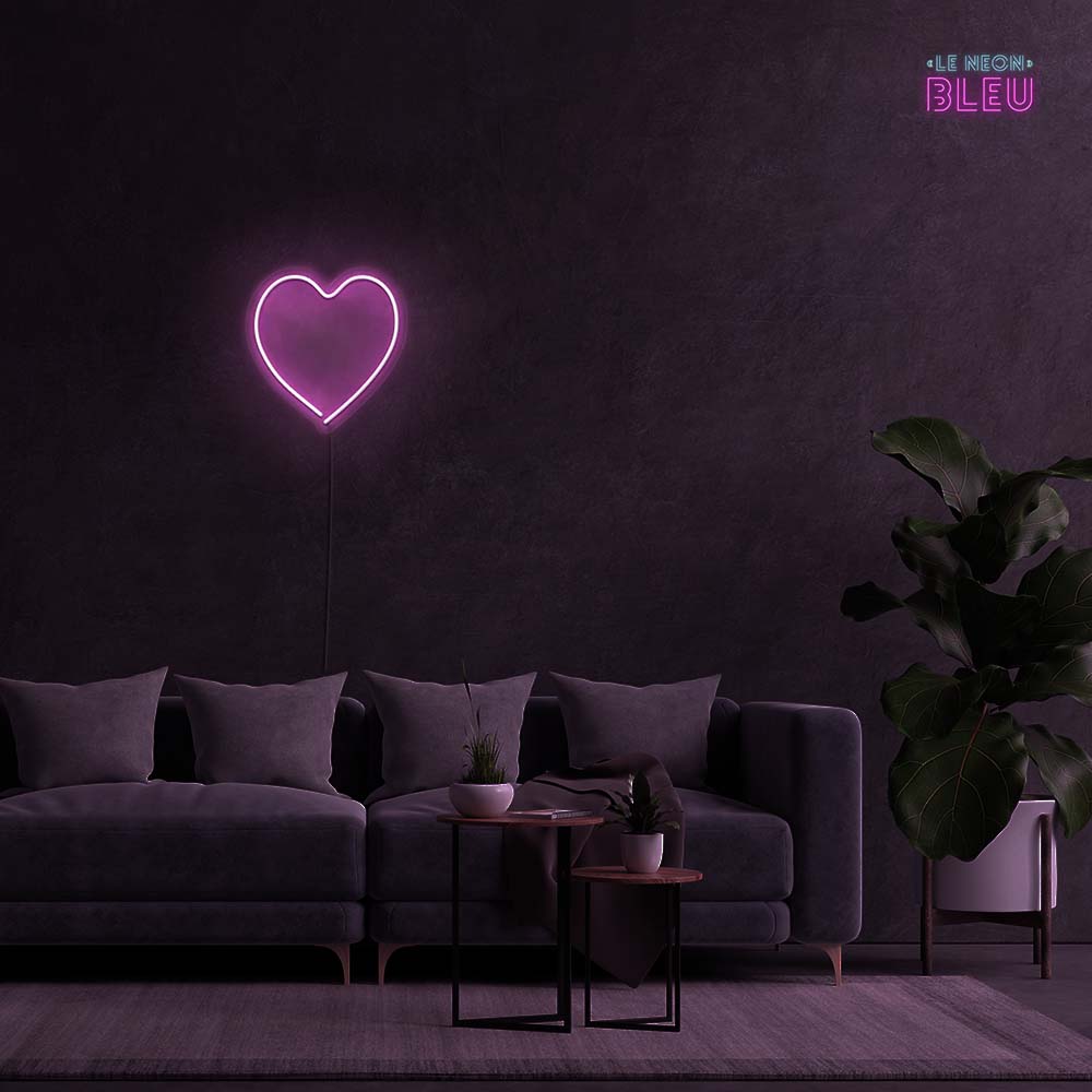 Coeur - Néon Mural