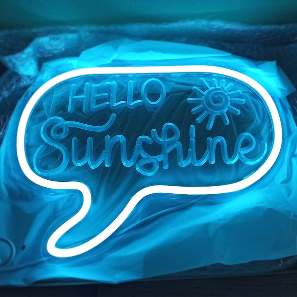 Hello Sunshine - Néon Mural