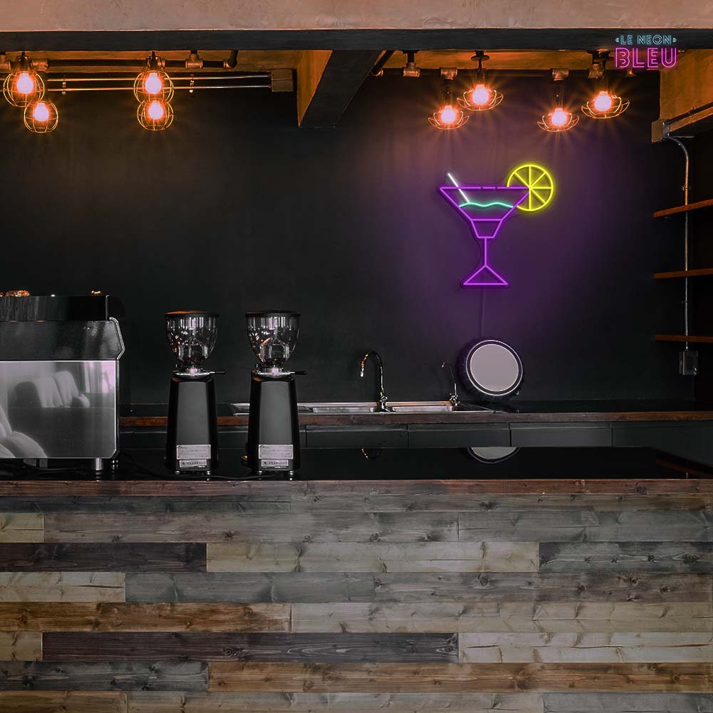Verre à cocktail - Néon LED