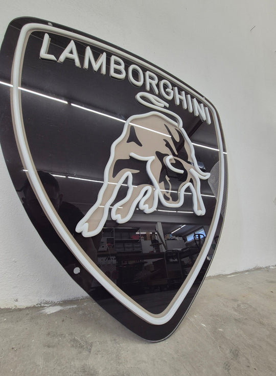 Néon LED Logo Lamborghini – Luxe & Puissance sur Tes Murs