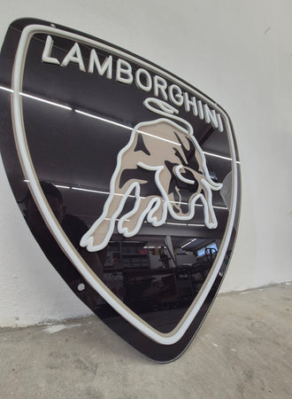 Néon LED Logo Lamborghini – Luxe & Puissance sur Tes Murs