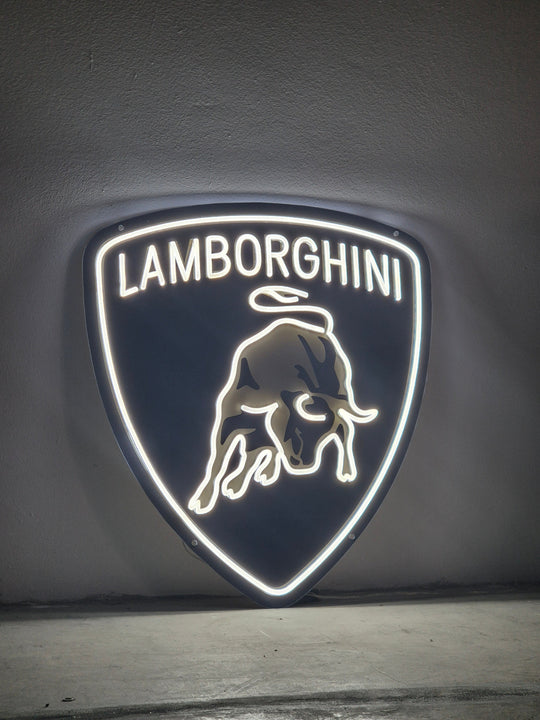 Néon LED Logo Lamborghini – Luxe & Puissance sur Tes Murs