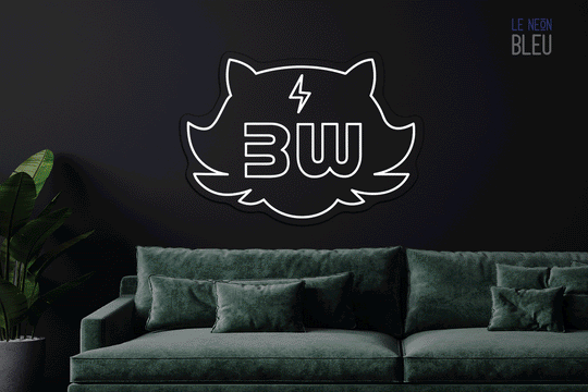 Logo Busterwood Double - Néon LED