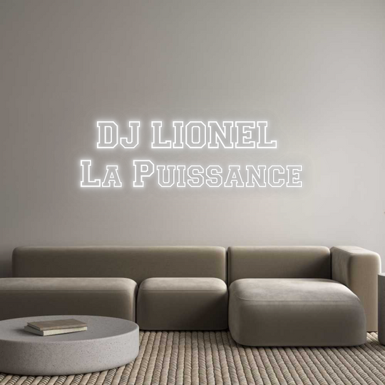 Custom Neon: DJ LIONEL 
L...