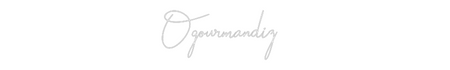 Custom Neon: Ogourmandiz