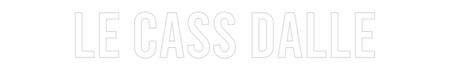 Custom Neon: LE CASS DALLE