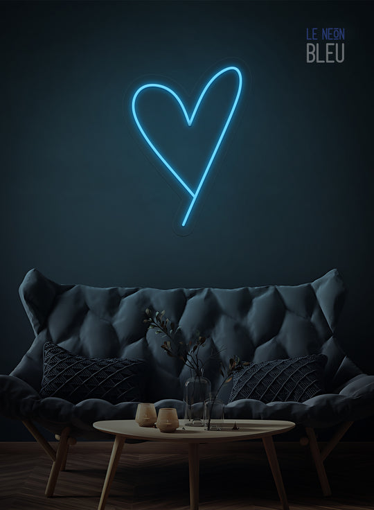 Néon LED Cœur Minimaliste – Déco Murale Élégante & Lumineuse