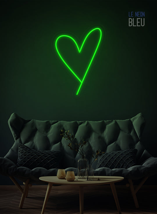 Néon LED Cœur Minimaliste – Déco Murale Élégante & Lumineuse