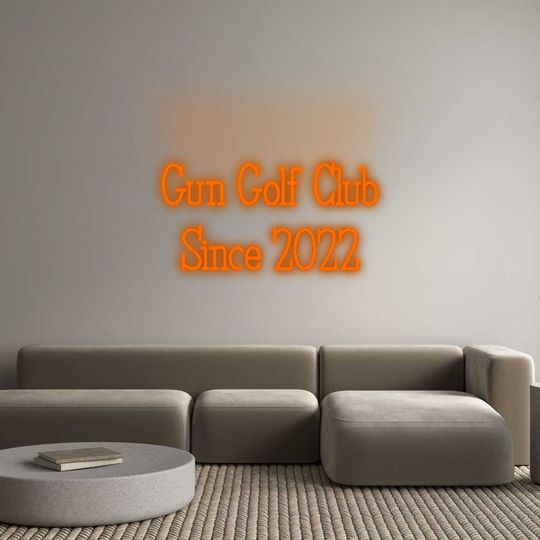 Custom Neon: Gun Golf Club...