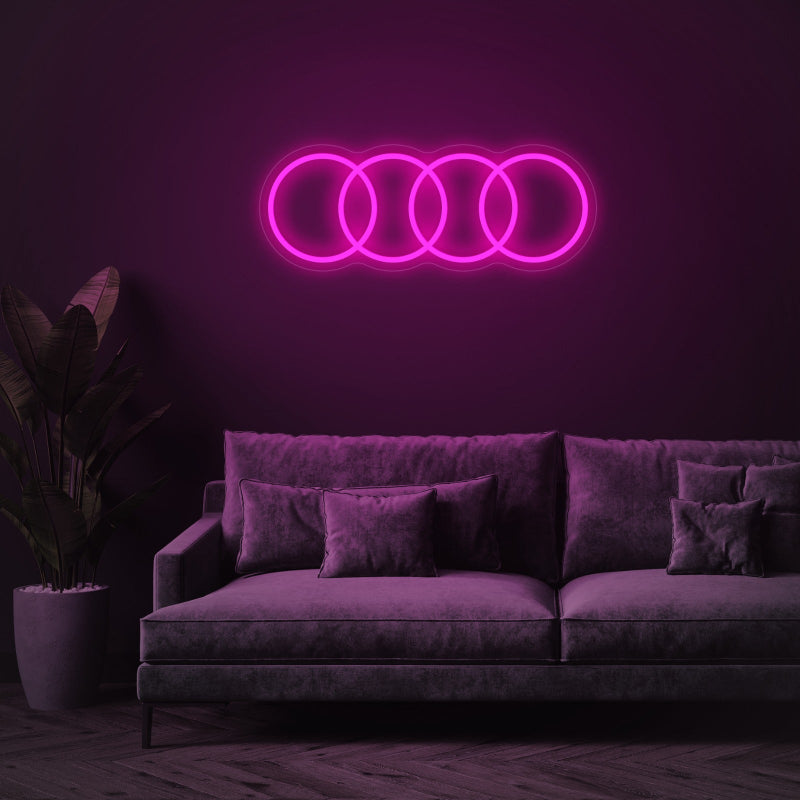 Audi Logo - Néon LED