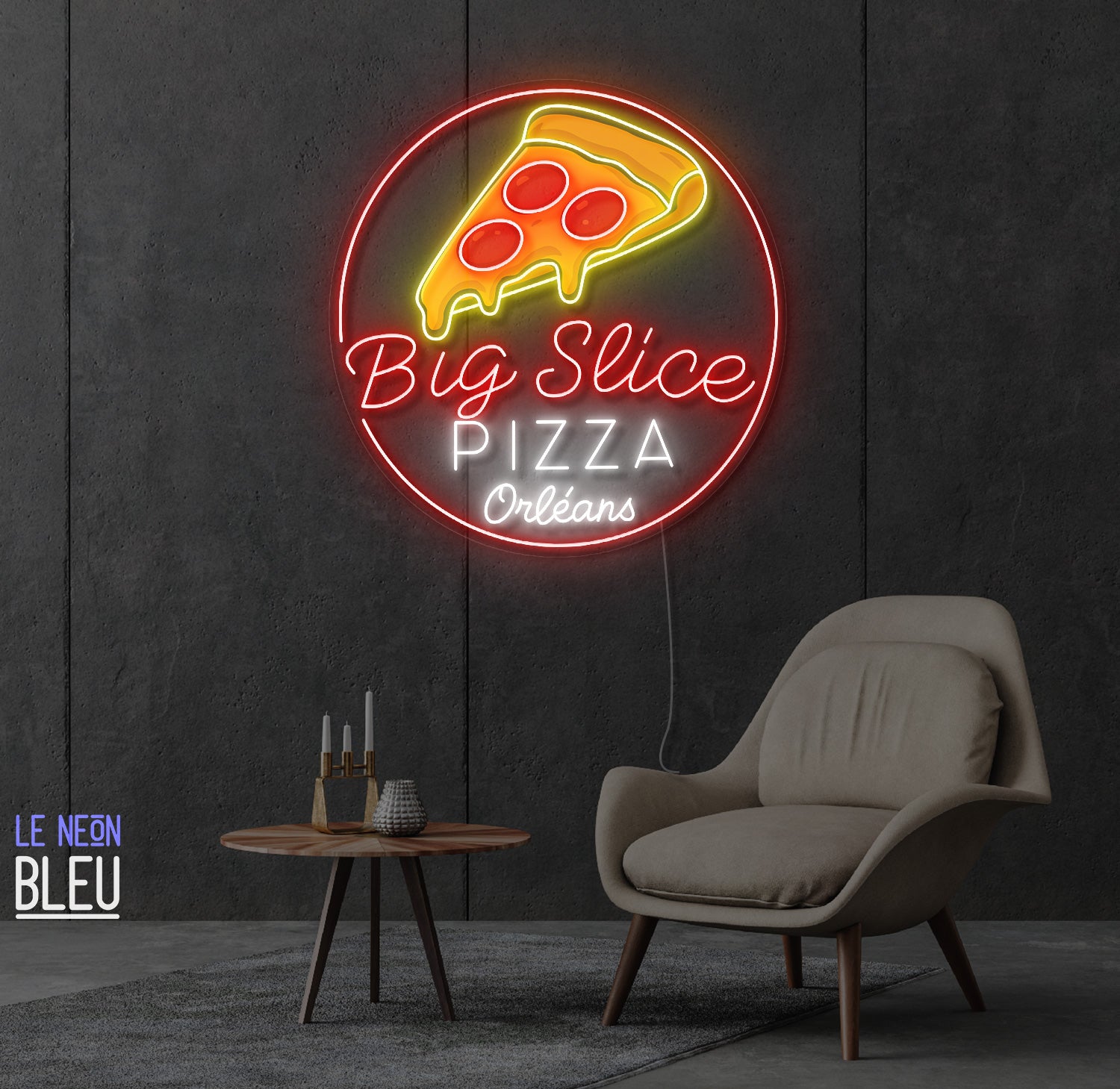 Big Slice Pizza - Néon LED