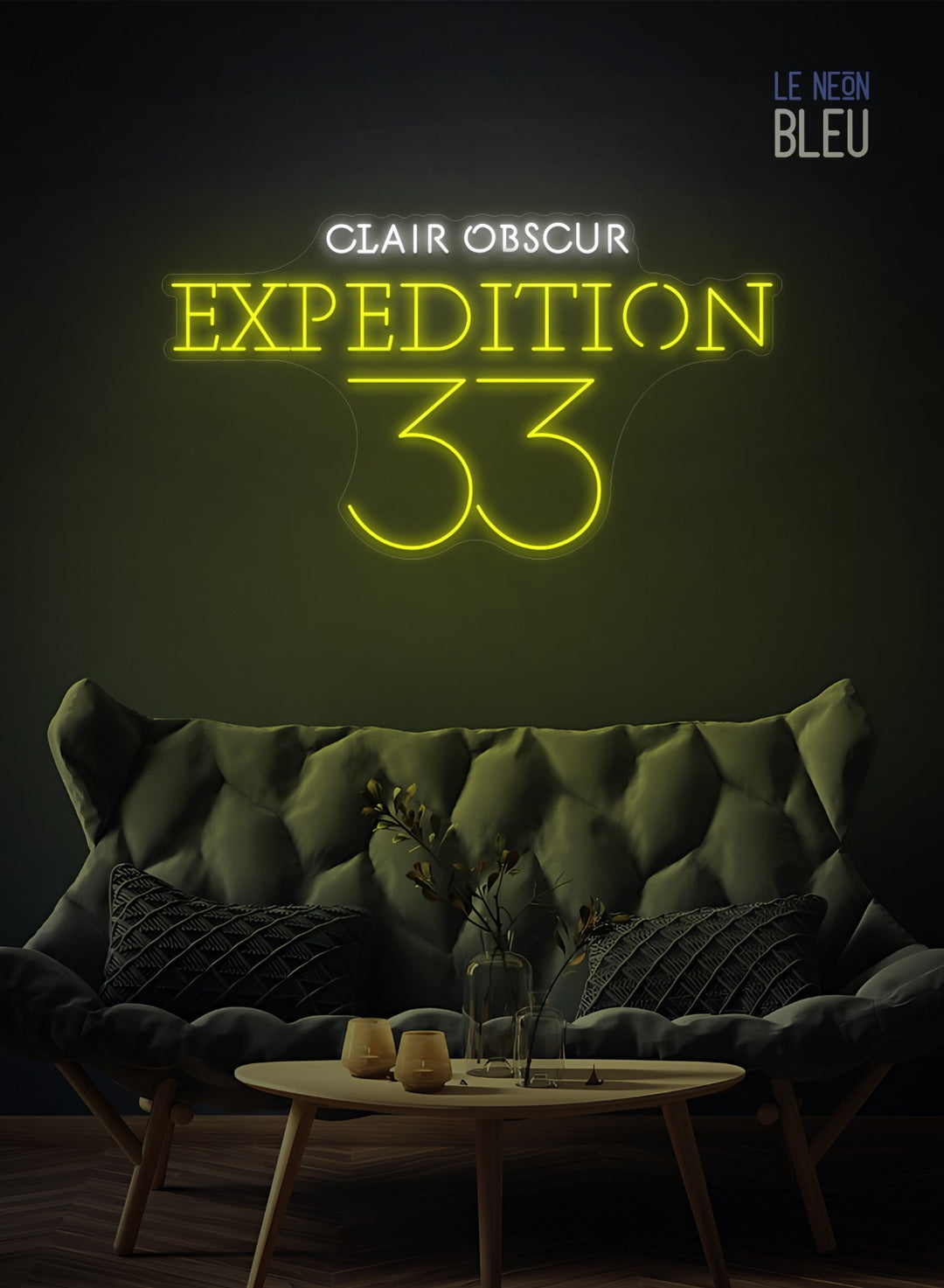 Néon LED "Clair Obscur: Expedition 33" – Pour une déco inspirée du jeu