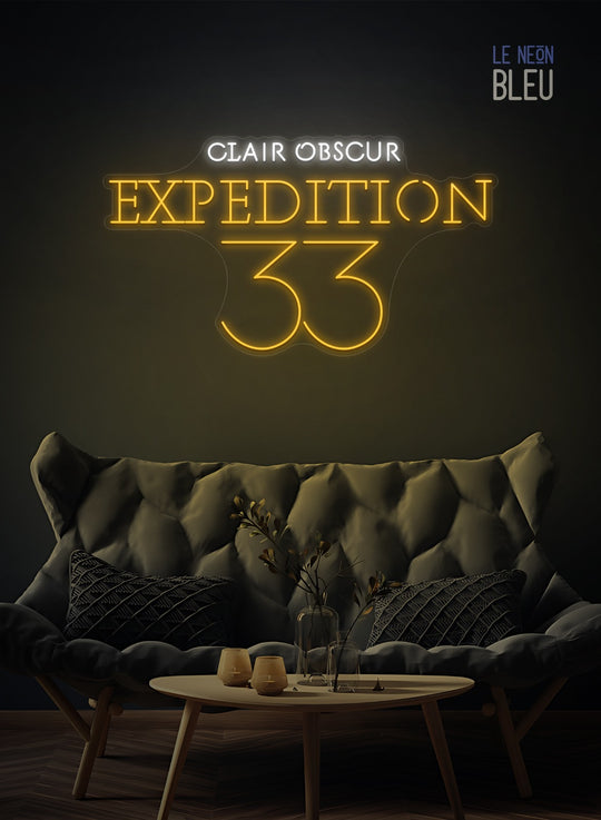 Néon LED "Clair Obscur: Expedition 33" – Pour une déco inspirée du jeu