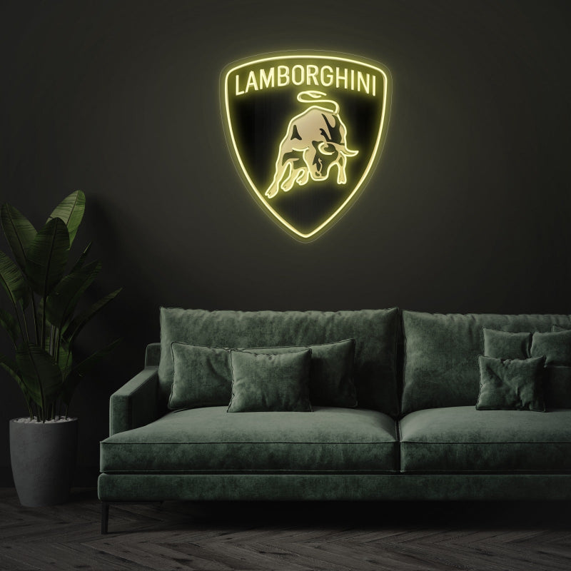 Lamborghini Logo - Néon LED