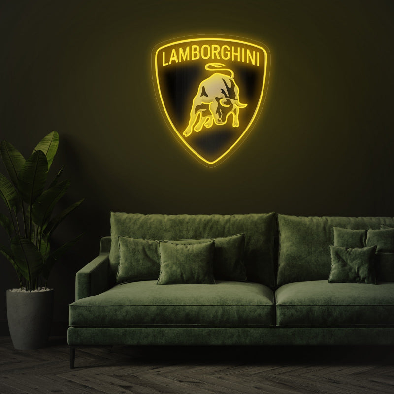Lamborghini Logo - Néon LED