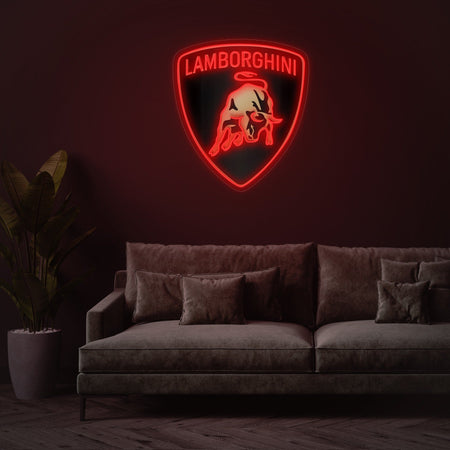 Lamborghini Logo - Néon LED