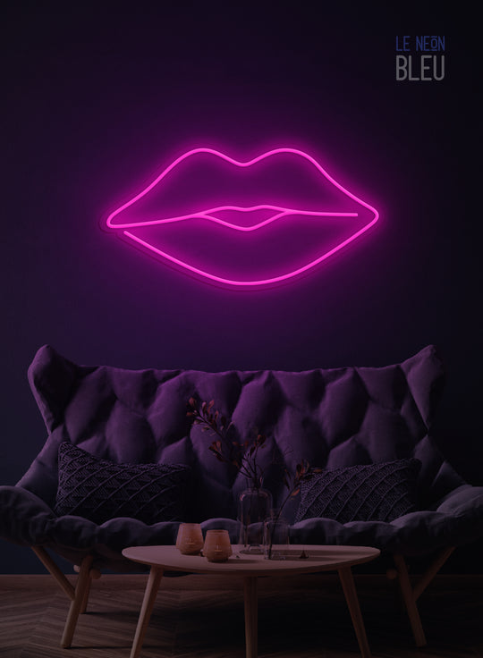 Néon LED "Lèvres" – Sensualité & Style