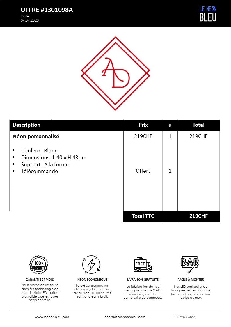Alves Fiduciaire SARL - Néon LED