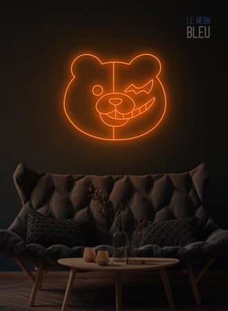 Néon LED Monokuma – L'icône Danganronpa en version lumineuse
