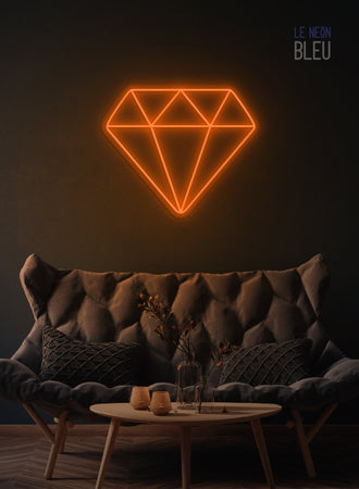 Néon LED "Diamant" – Élégance Brillante