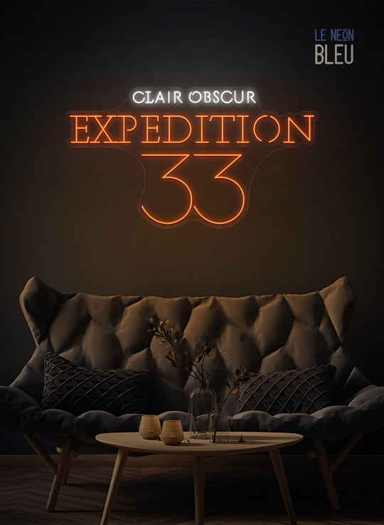 Néon LED "Clair Obscur: Expedition 33" – Pour une déco inspirée du jeu