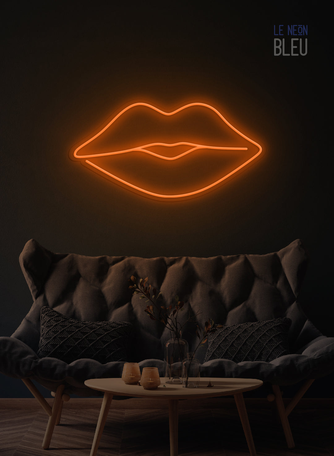 Néon LED "Lèvres" – Sensualité & Style
