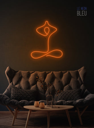 Néon LED "Silhouette Yoga" – L’équilibre en lumière