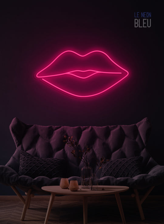Néon LED "Lèvres" – Sensualité & Style