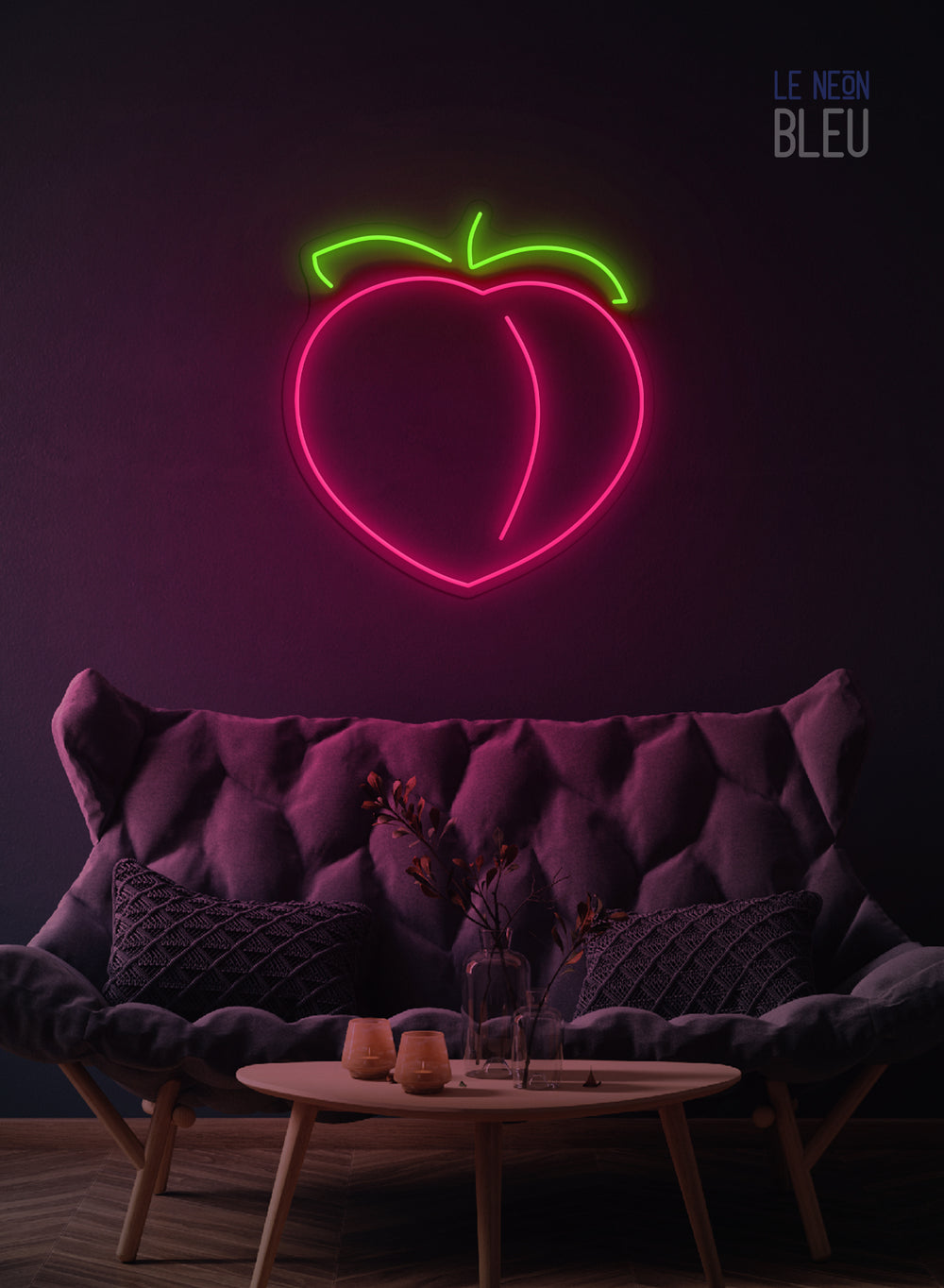 Néon LED "Pêche" – Déco Fruité et Vitaminé
