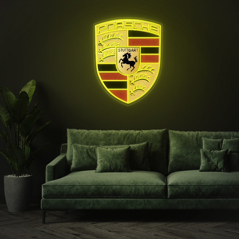 Porsche Logo - Néon LED
