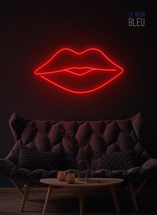 Néon LED "Lèvres" – Sensualité & Style
