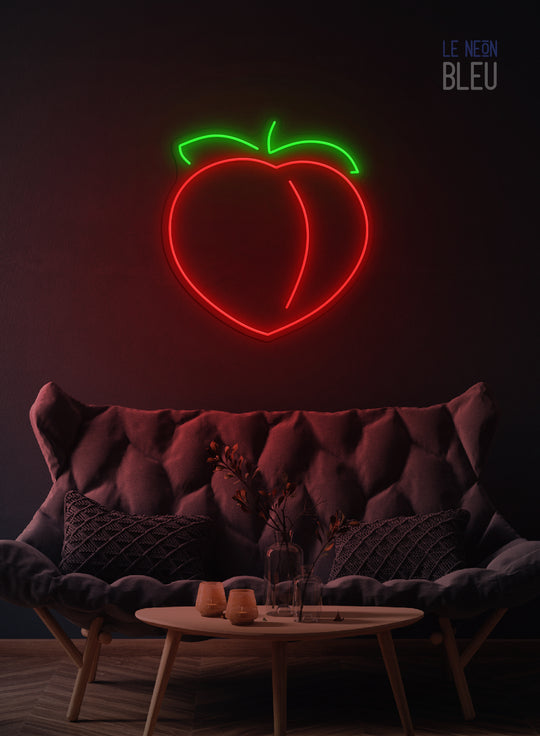 Néon LED "Pêche" – Déco Fruité et Vitaminé