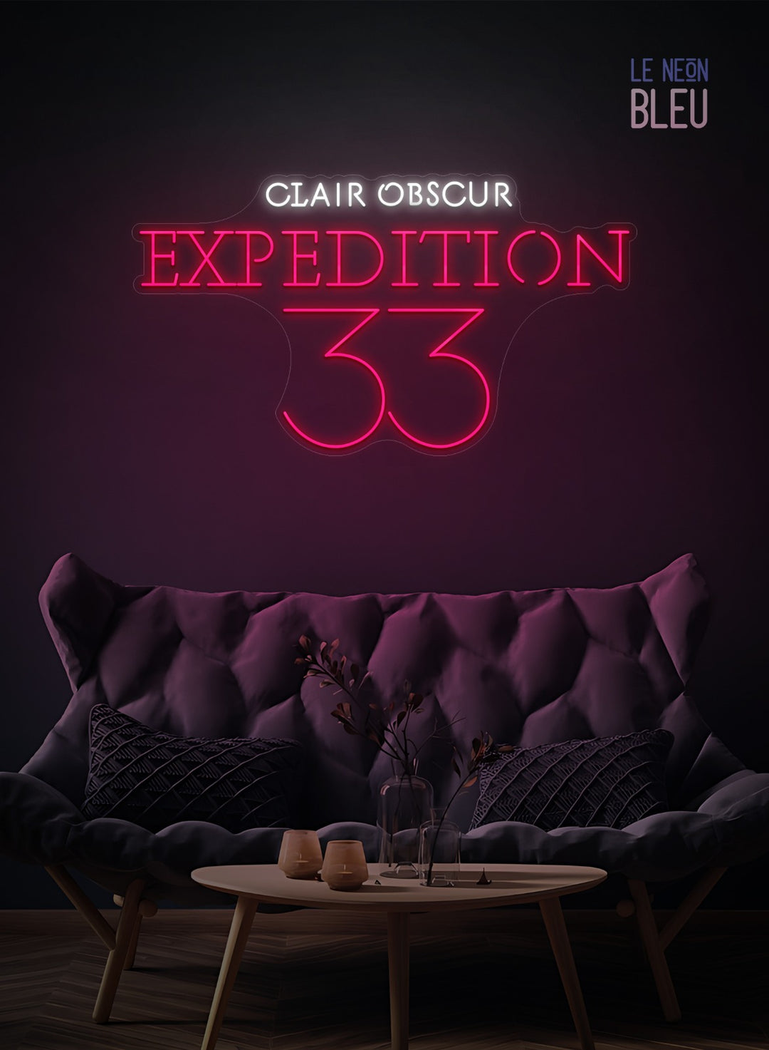Néon LED "Clair Obscur: Expedition 33" – Pour une déco inspirée du jeu