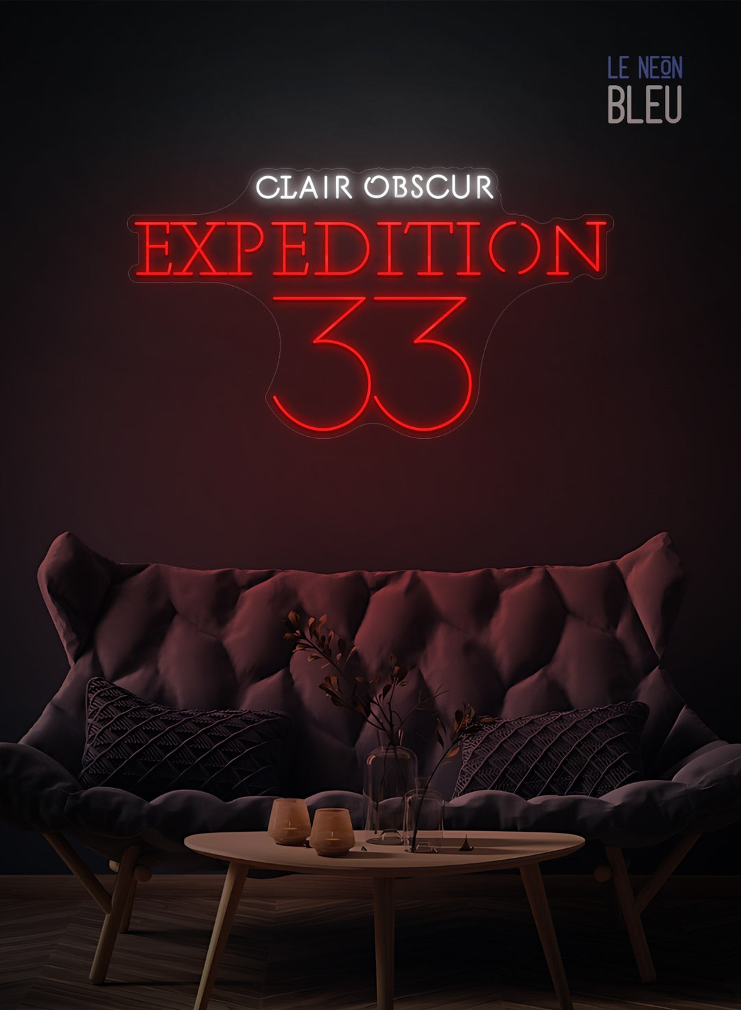Néon LED "Clair Obscur: Expedition 33" – Pour une déco inspirée du jeu